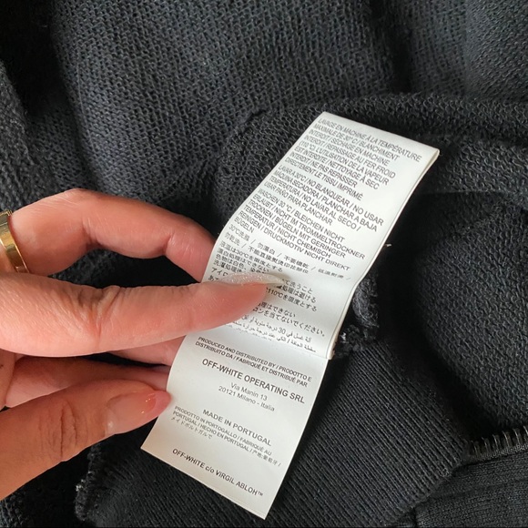 Off-White Zipped Fire Tape Hoodie - Picture 12 of 16